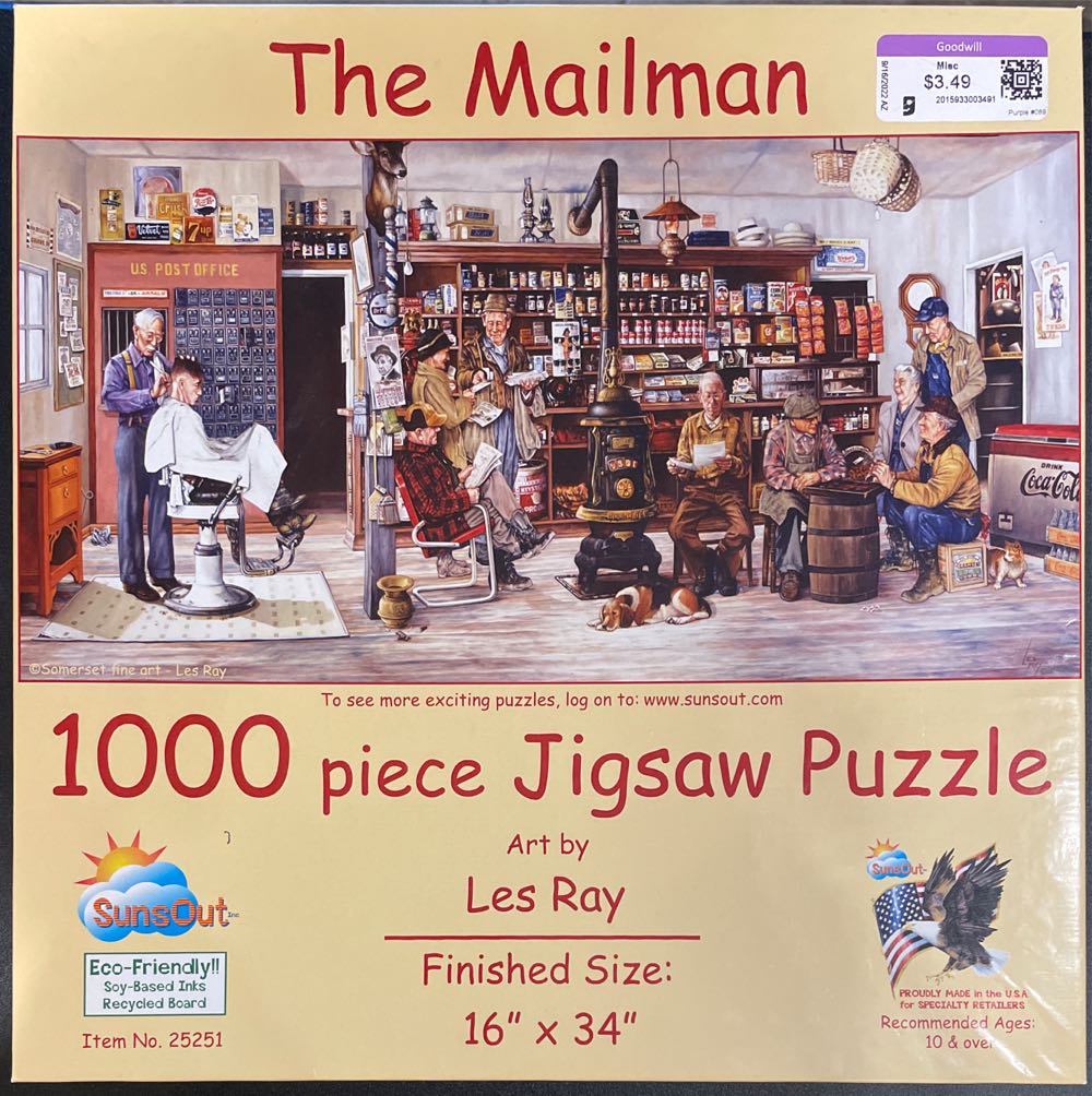 The Mailman - SunsOut puzzle collectible [Barcode 796780252516] - Main Image 2