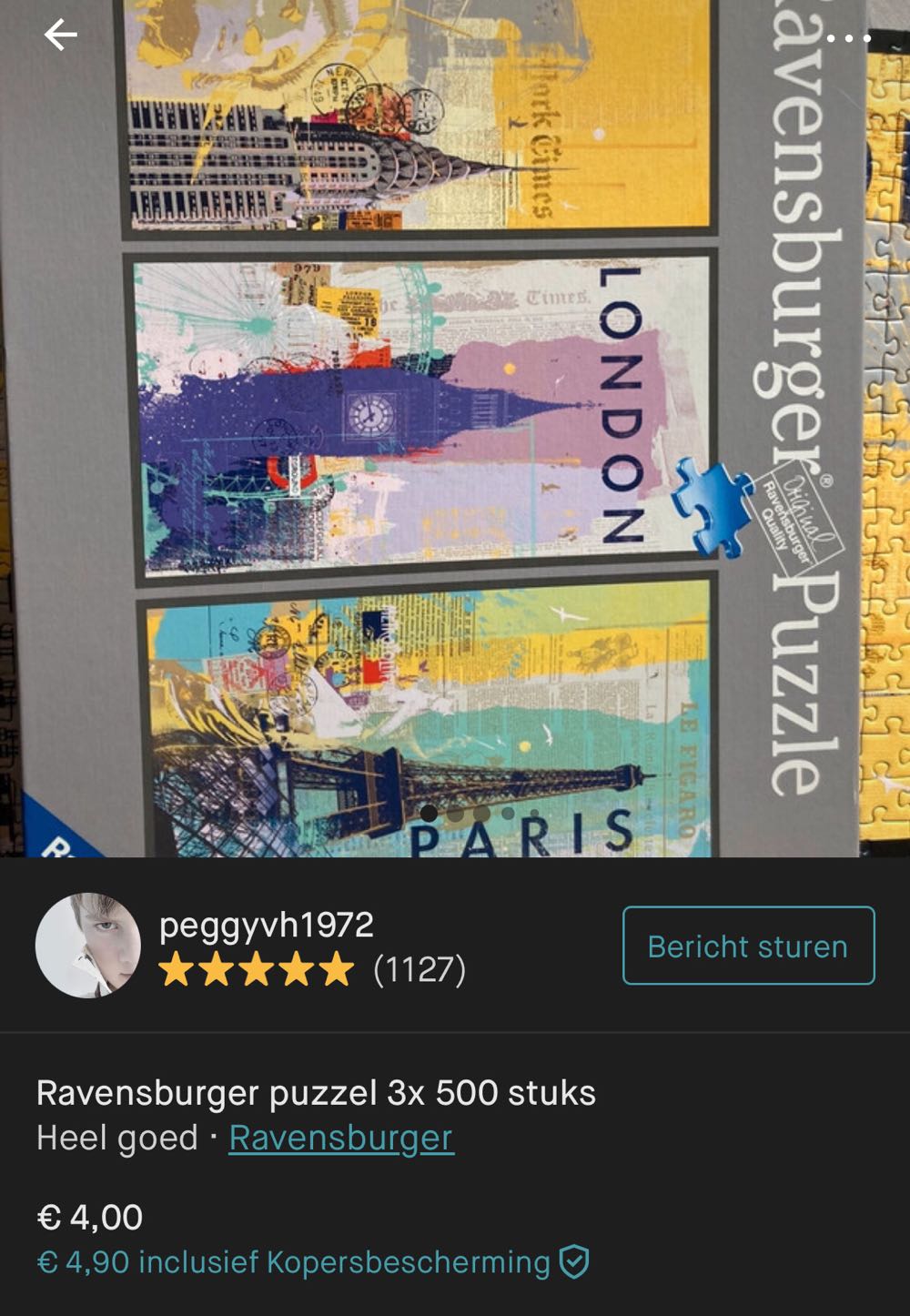Reis om de wereld / Travel round The World - Ravensburger puzzle collectible [Barcode 4005556163298] - Main Image 4