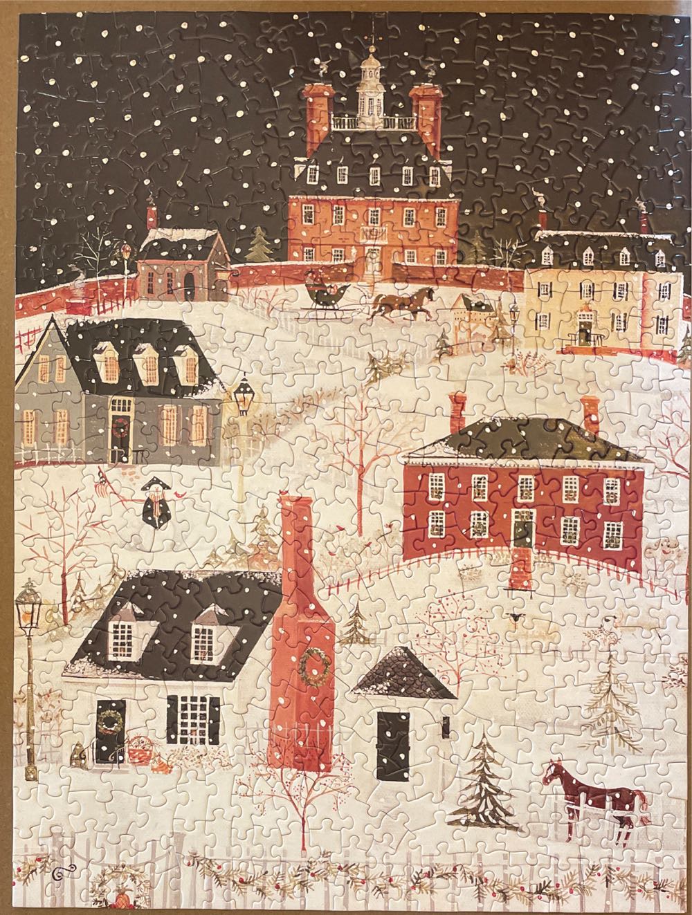 Colonial Williamsburg Winter Sleigh - Impact Photographics puzzle collectible - Main Image 2