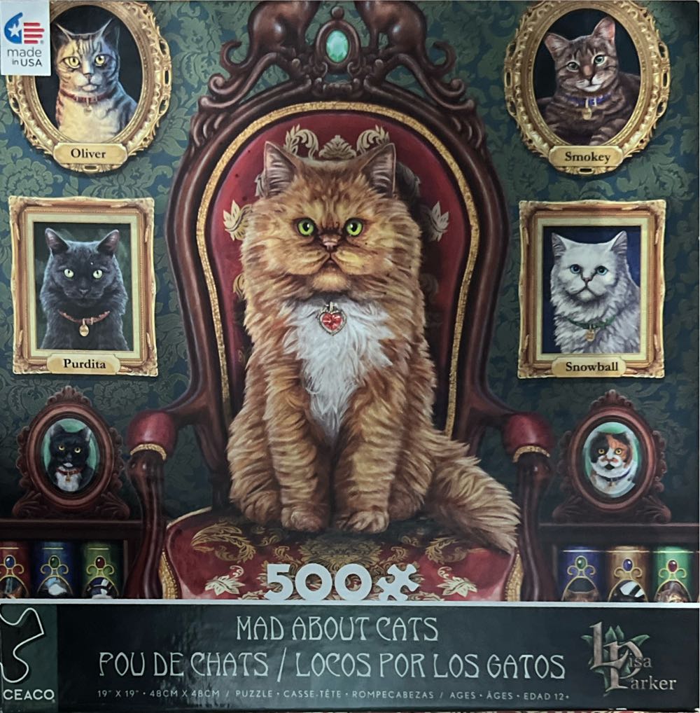 Mad About Cats - Ceaco puzzle collectible [Barcode 021081242110] - Main Image 2