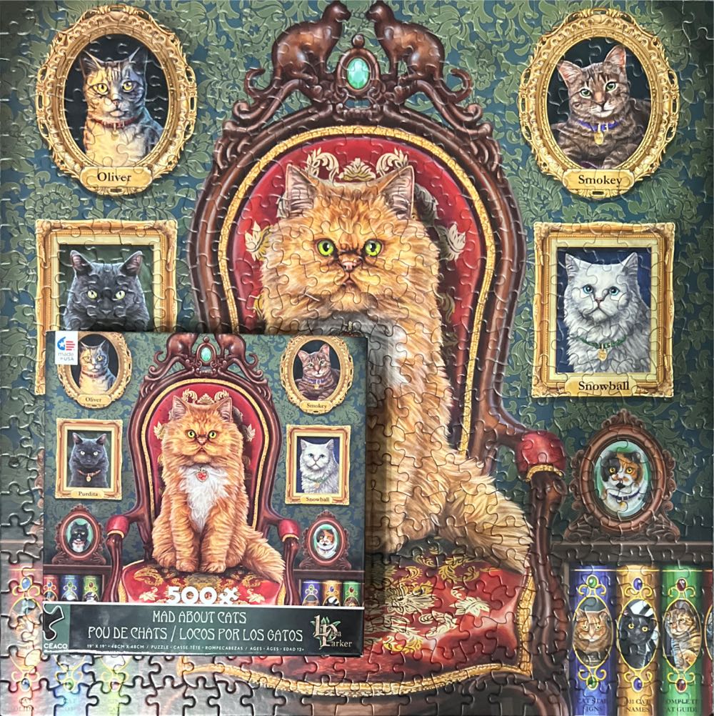 Mad About Cats - Ceaco puzzle collectible [Barcode 021081242110] - Main Image 4