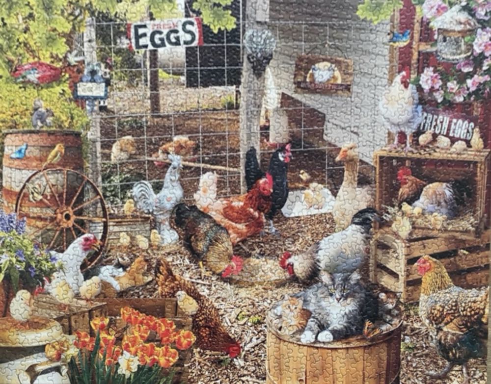 Barnyard Families - SunsOut puzzle collectible [Barcode 796780349353] - Main Image 3
