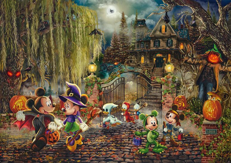 Thomas Kinkade Puzzle Teile Mickey Und Minnie ... - Schmidt Spiele puzzle collectible [Barcode 4001504580339] - Main Image 3