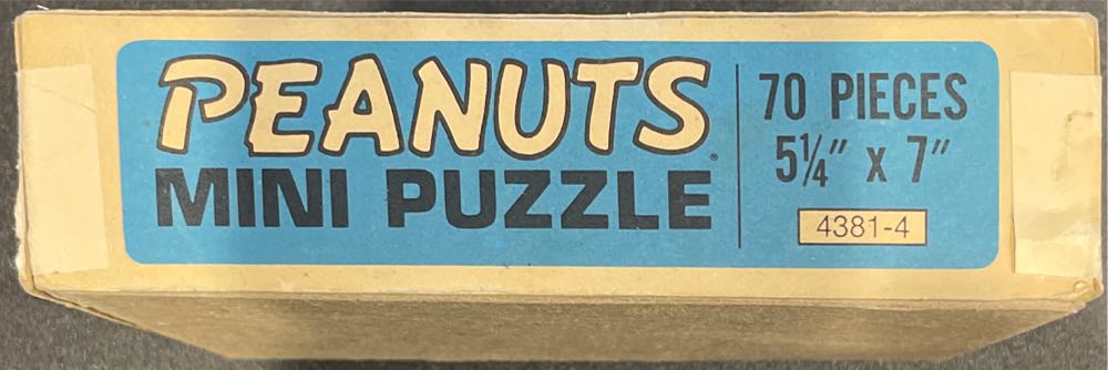 Vintage Peanuts Mini Puzzle Charlie Brown - Milton Bradley puzzle collectible - Main Image 2