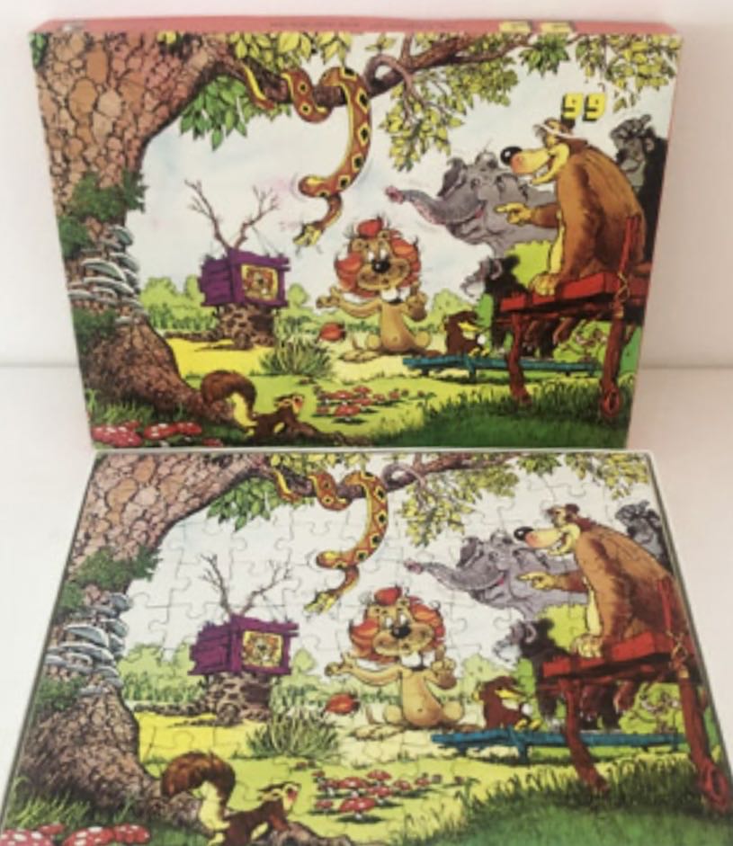 Vintage Loekie de Leeuw 🟦 - White Horse puzzle collectible - Main Image 2