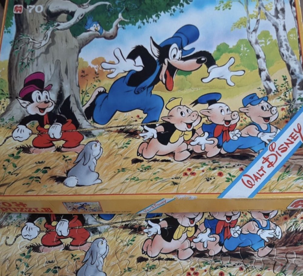 Midas en de drie biggetjes Scannen - Mb puzzle collectible - Main Image 3