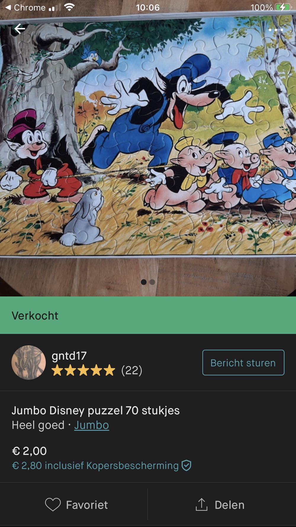 Midas en de drie biggetjes Scannen - Mb puzzle collectible - Main Image 4