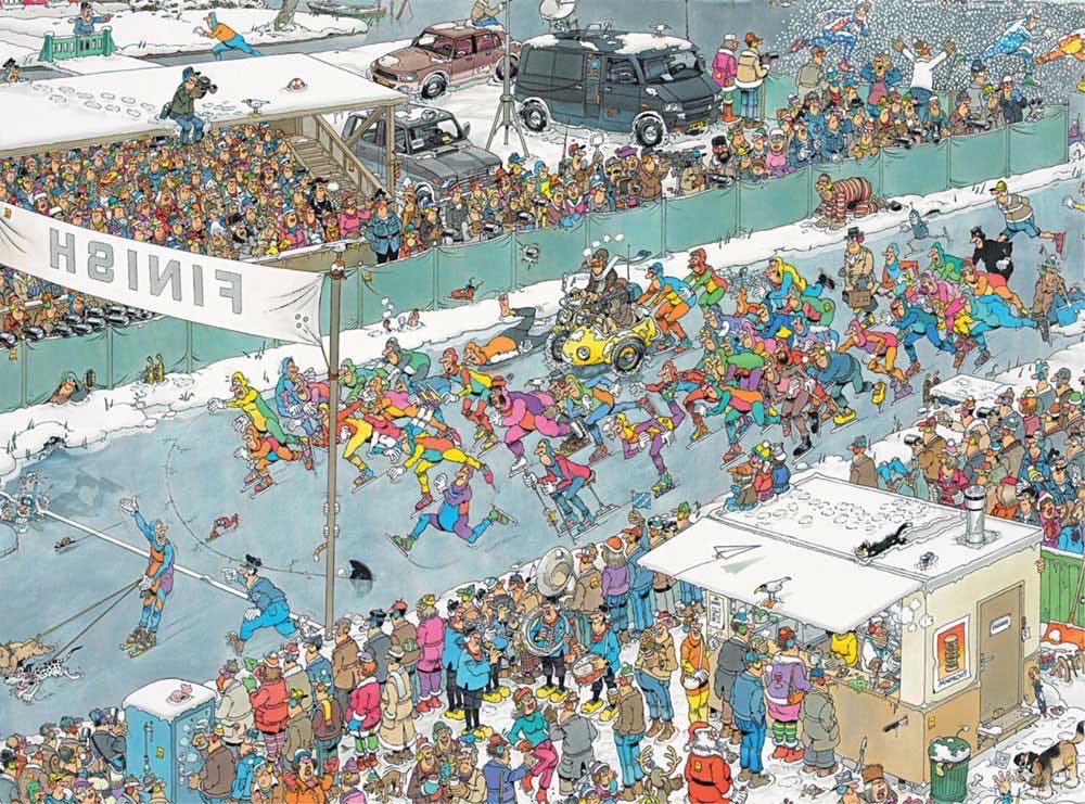 Wintersport / Elfstedentocht  puzzle collectible [Barcode 8710126007785] - Main Image 3