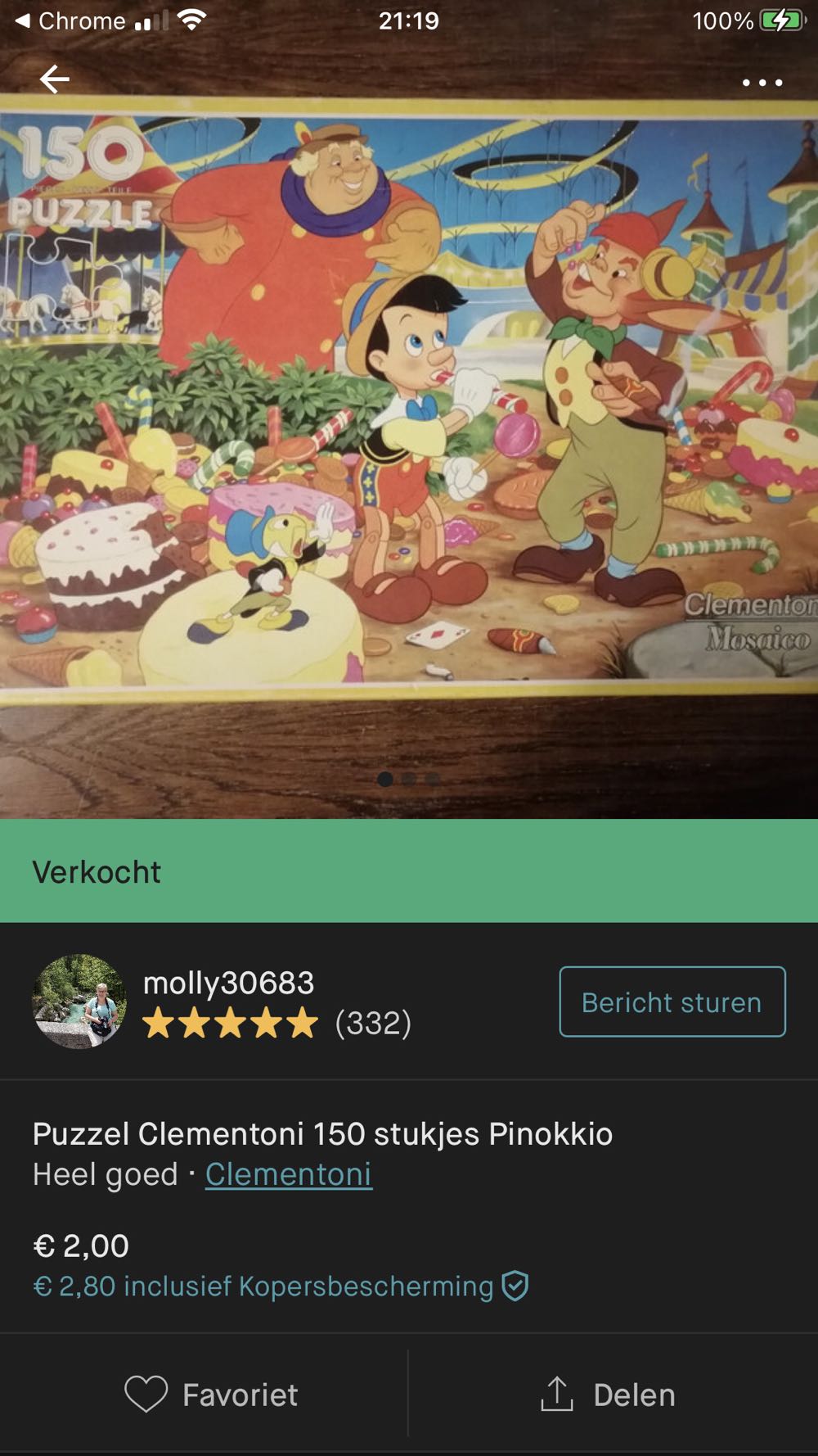 Pinokkio Scannen  puzzle collectible - Main Image 4