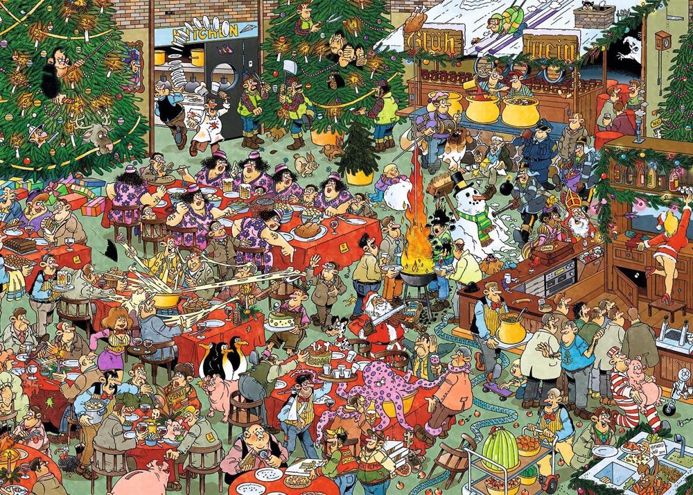 Christmas Diner - Jumbo puzzle collectible [Barcode 8710126009178] - Main Image 2