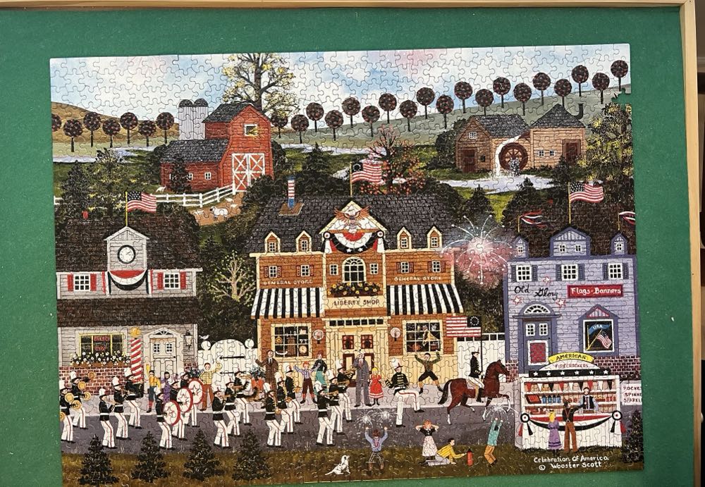 Celebration of America - Ceaco puzzle collectible [Barcode 021081033145] - Main Image 2