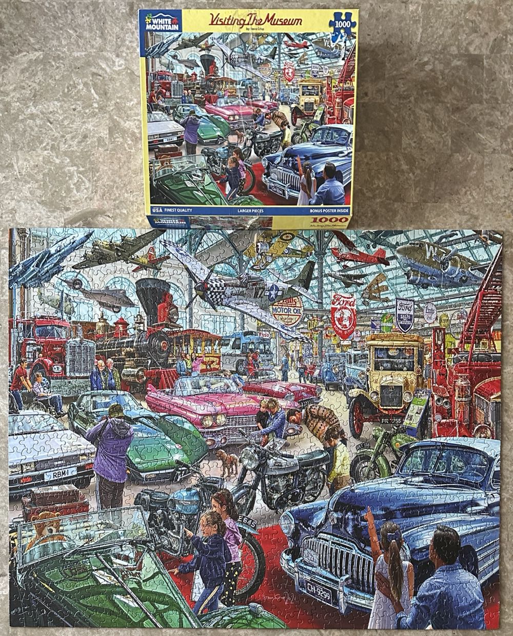 Visiting the Museum - White Mountain puzzle collectible [Barcode 724819265558] - Main Image 2