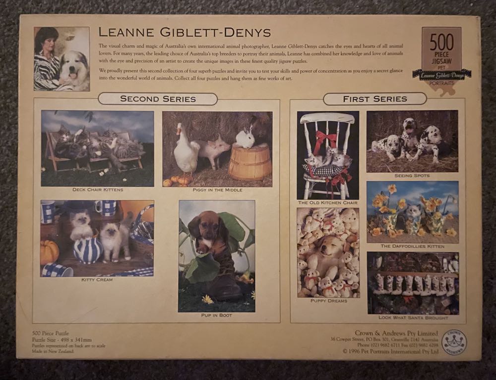 Kitty Cream - Crown & Andrews puzzle collectible [Barcode 9310281010430] - Main Image 2