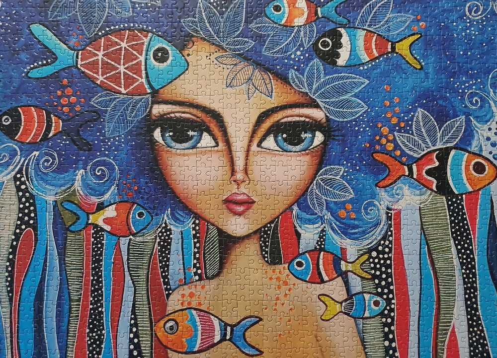 Lady with Fish - Magnolia puzzle collectible [Barcode 8699375068689] - Main Image 2