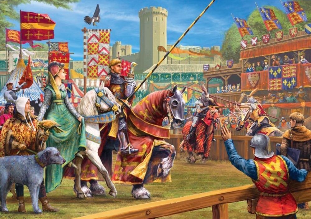 The Joust At Warwick - Gibsons puzzle collectible [Barcode 5012269063691] - Main Image 2