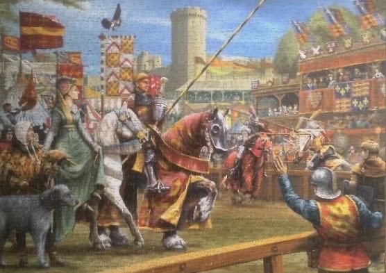 The Joust At Warwick - Gibsons puzzle collectible [Barcode 5012269063691] - Main Image 3