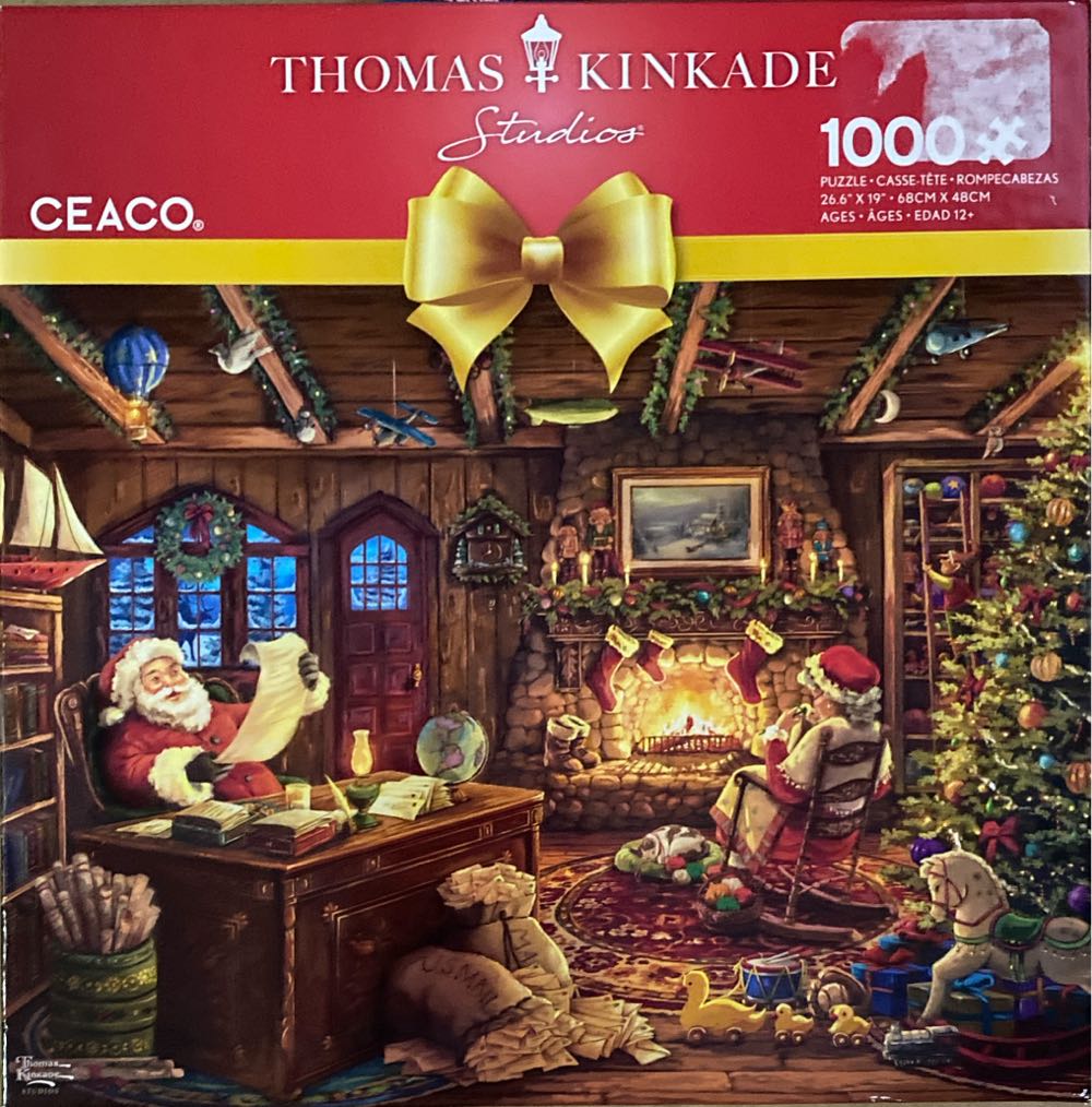 Santa Checking His List - Ceaco puzzle collectible [Barcode 021081333580] - Main Image 2
