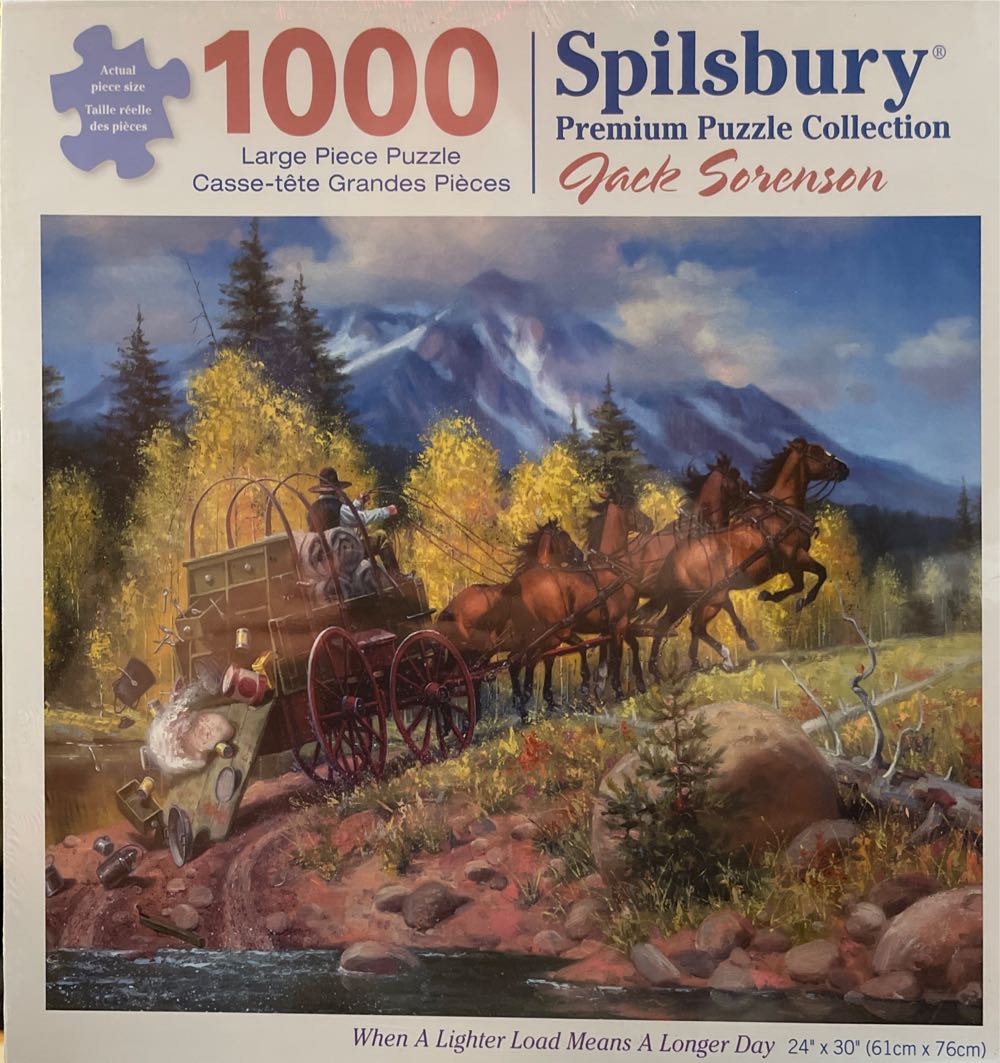When A Lighter Load Means A Longer Day - Spilsbury 🇺🇸 puzzle collectible [Barcode 810061444572] - Main Image 1