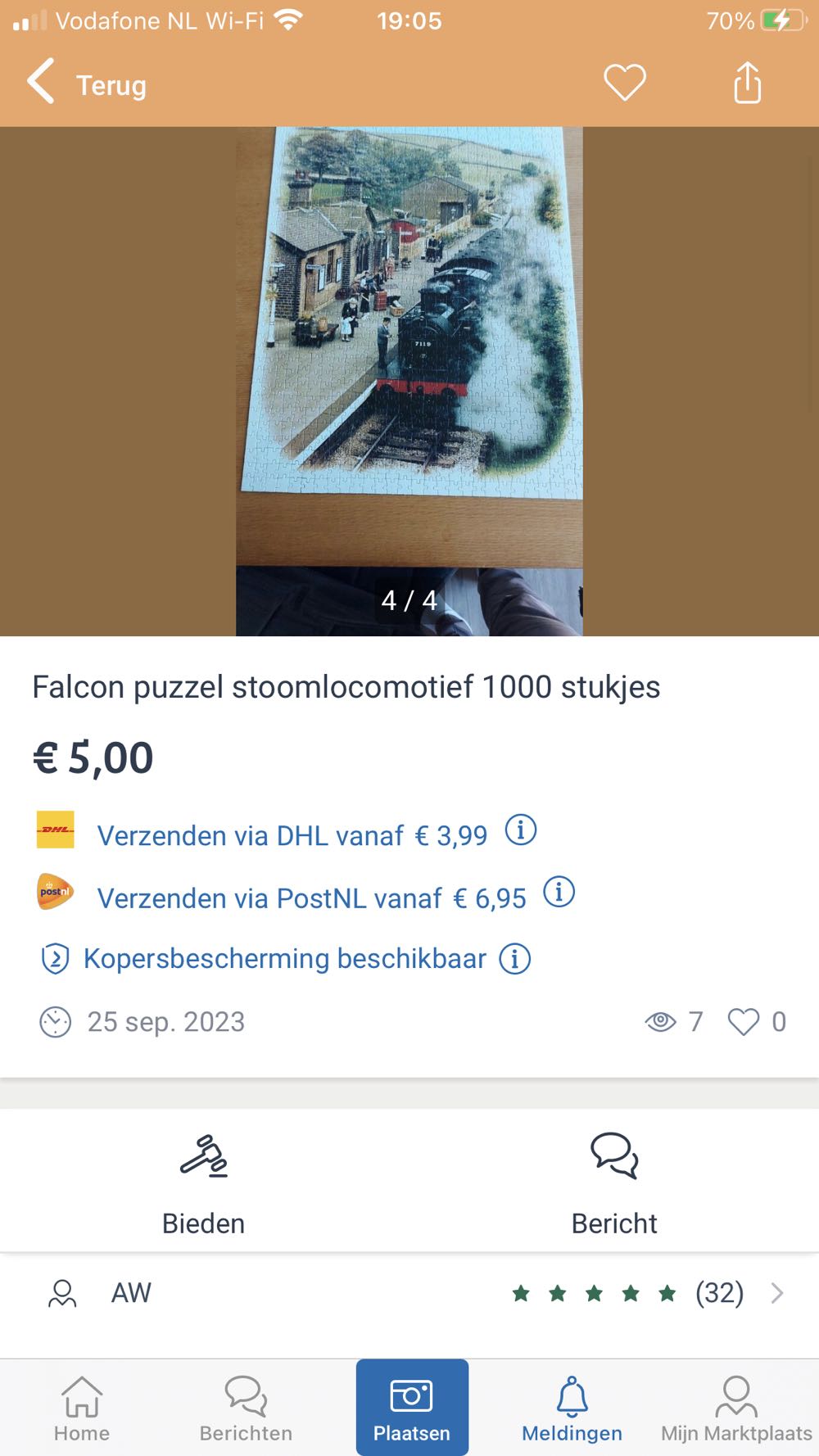 Bright & Early Scannen - Falcon de luxe puzzle collectible - Main Image 4