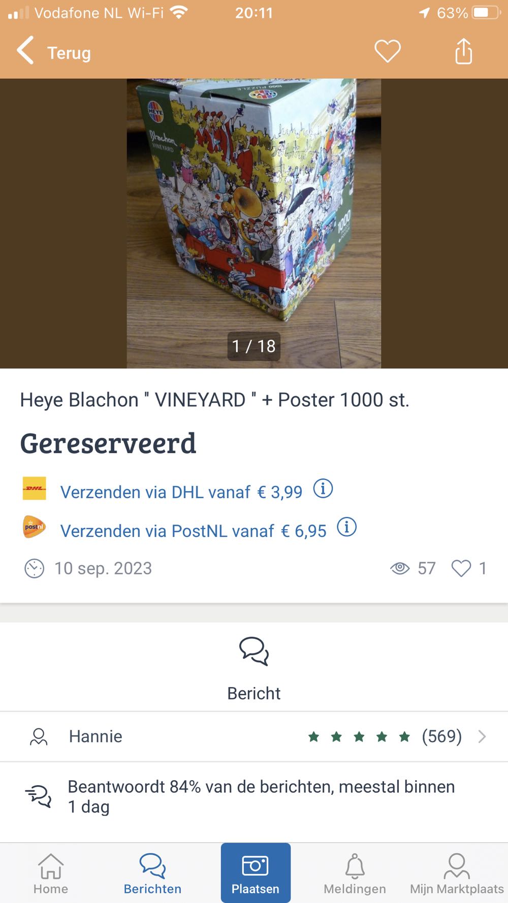 Vineyard - HEYE puzzle collectible [Barcode 4001689292911] - Main Image 4