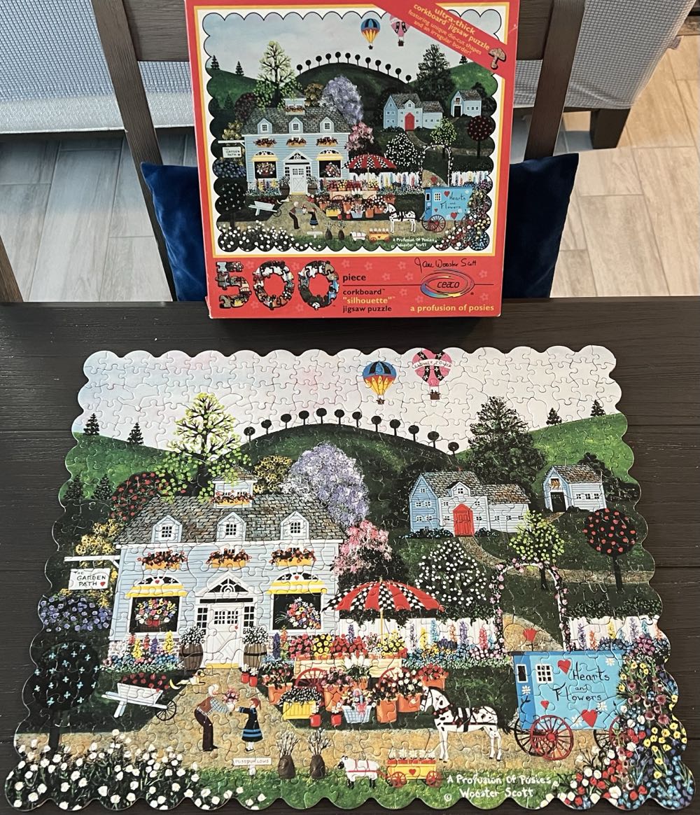 A Profusion Of Posies - Jane Wooster Scott - Ceaco puzzle collectible [Barcode 021081010054] - Main Image 3