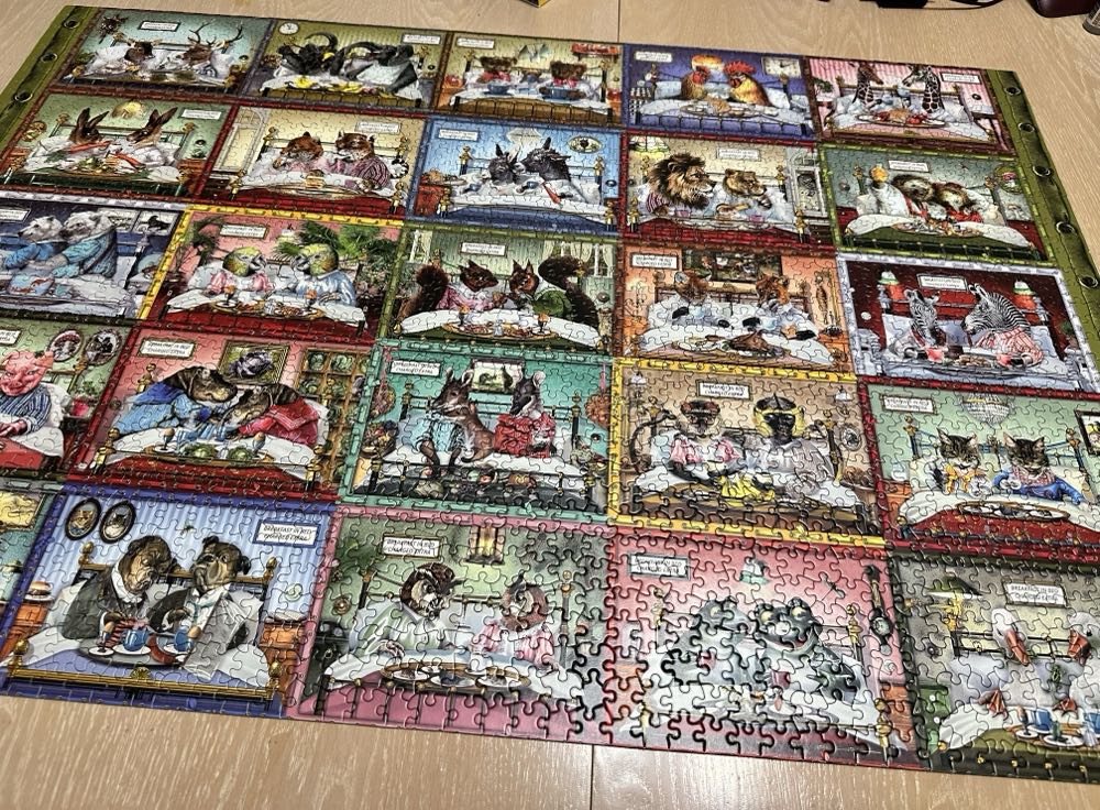 Breakfast in Bed - Ceaco puzzle collectible [Barcode 021081350853] - Main Image 3