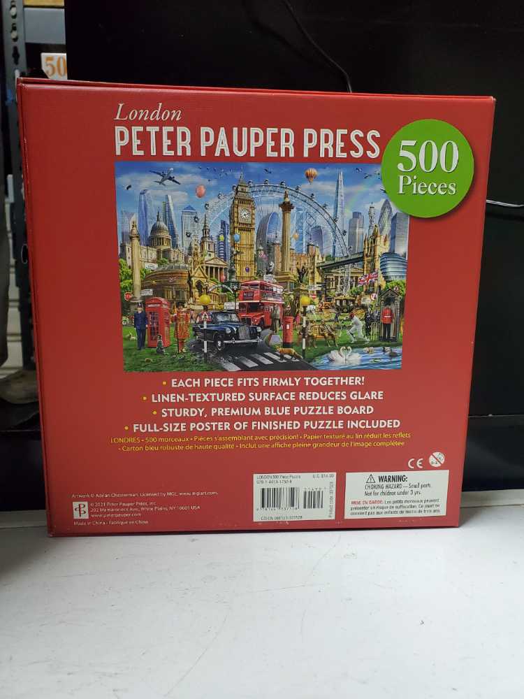 London  - Peter Pauper Press puzzle collectible [Barcode 9781441337528] - Main Image 3