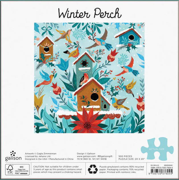Winter Perch  - Bits & Pieces puzzle collectible [Barcode 192949032898] - Main Image 3