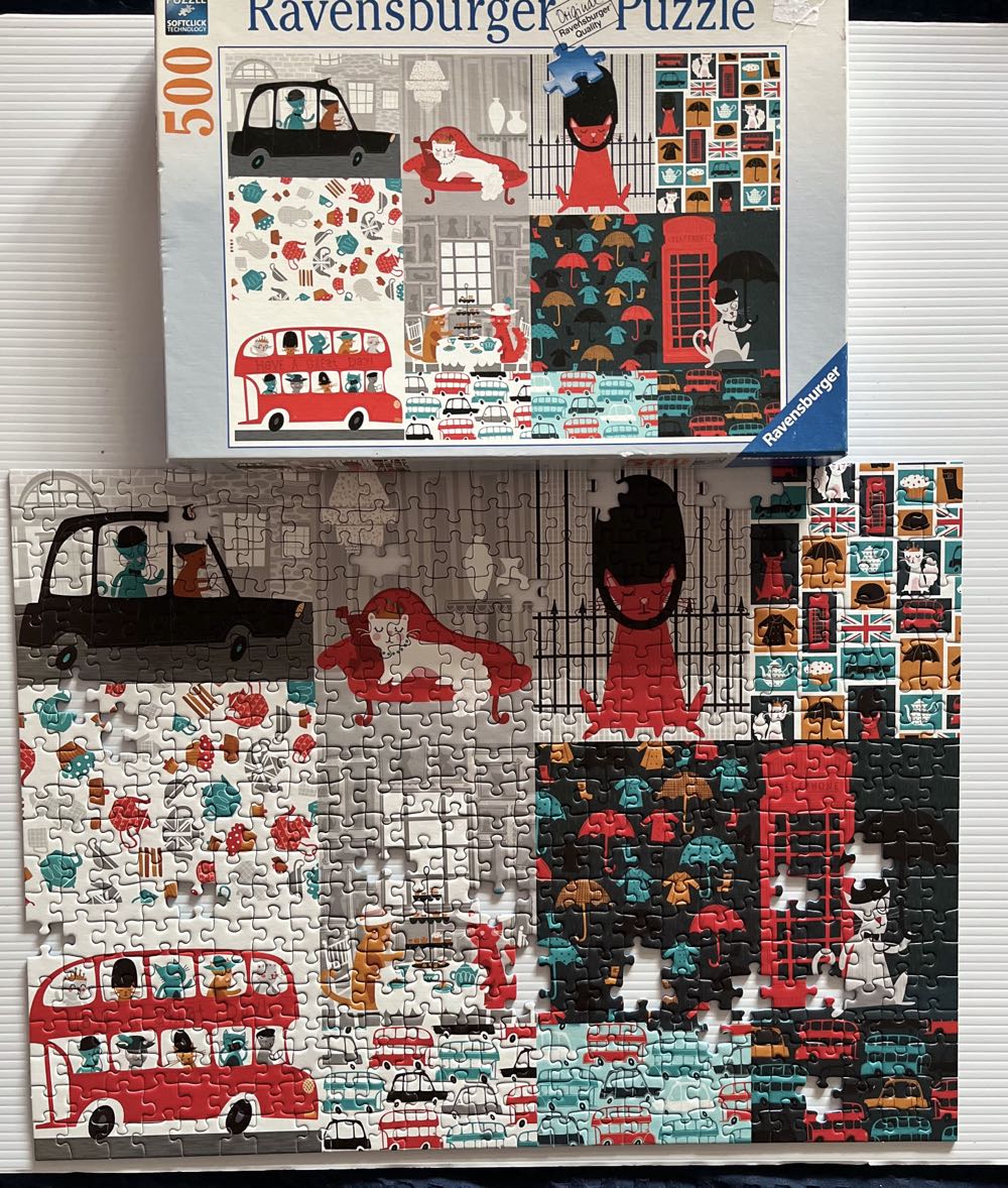 Cultured Cats (SOLD) - Ravensburger puzzle collectible [Barcode 4005556143870] - Main Image 3