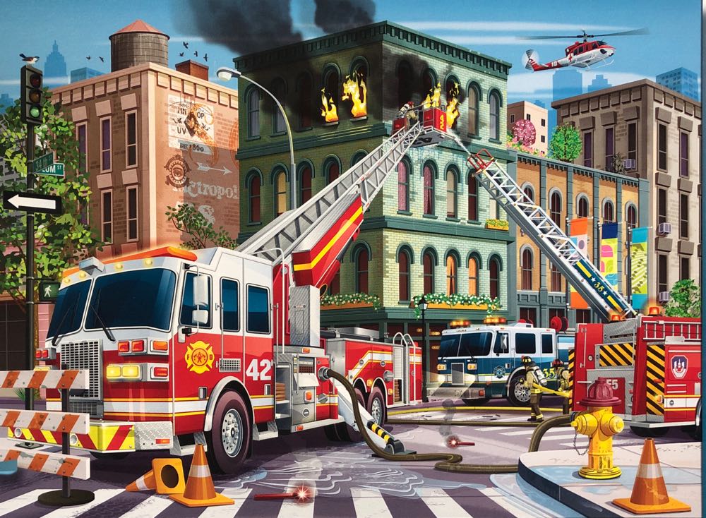 Fire Truck Rescue - Ravensburger puzzle collectible [Barcode 4005556133291] - Main Image 2