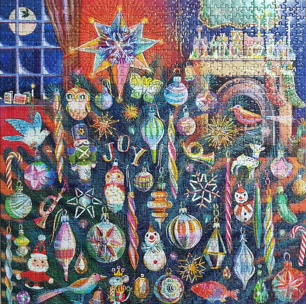 Holiday Ornaments - Eeboo puzzle collectible [Barcode 689196514982] - Main Image 2