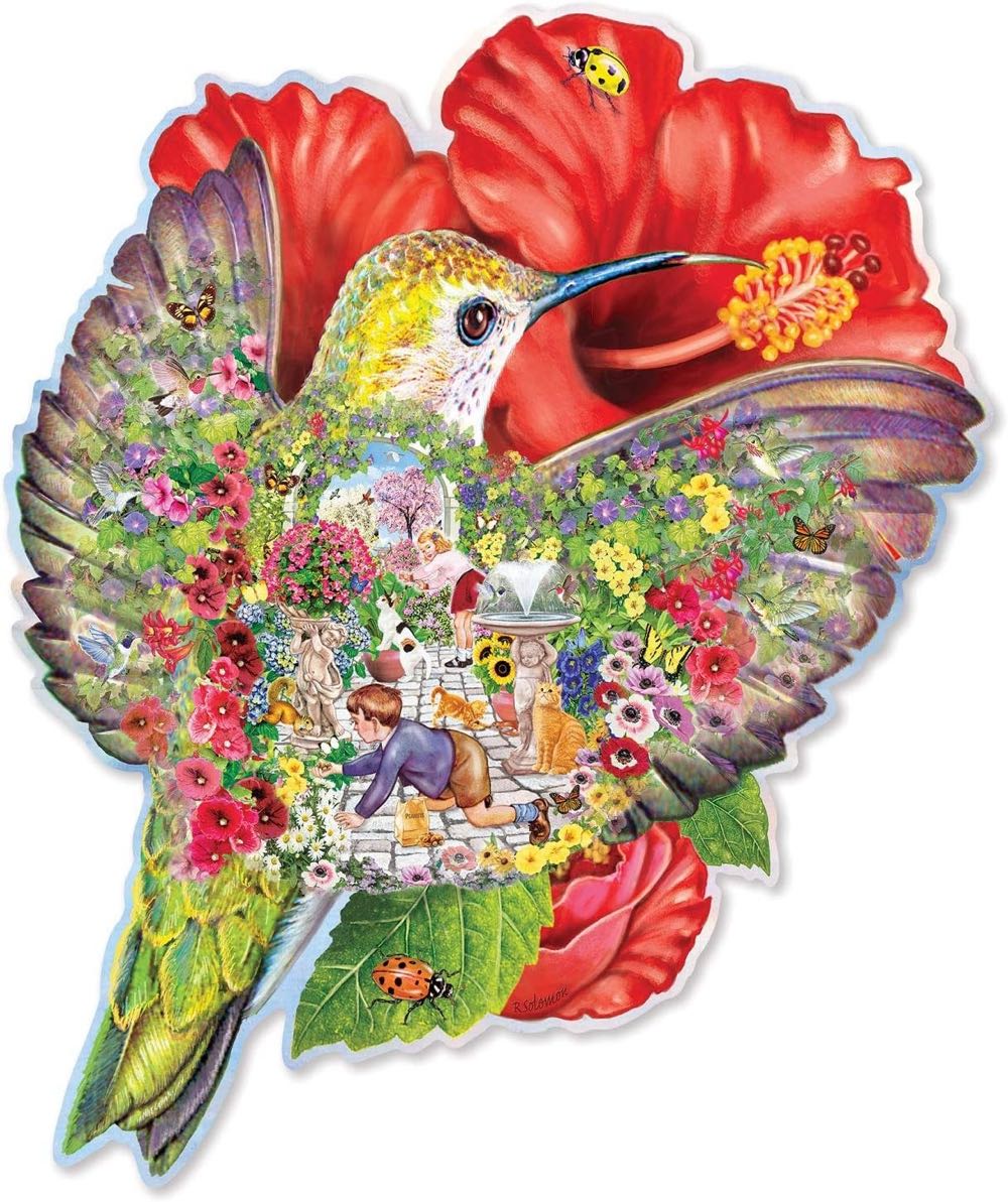 Hummingbird Garden (v) 🧩 - Bits And Pieces puzzle collectible [Barcode 160000001442] - Main Image 2