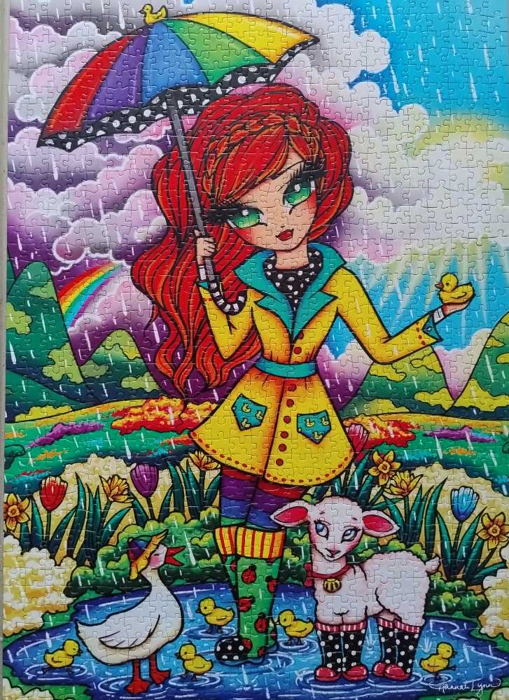 Rainy Day (Andrea) - JaCaRou puzzle collectible [Barcode 669168790521] - Main Image 2