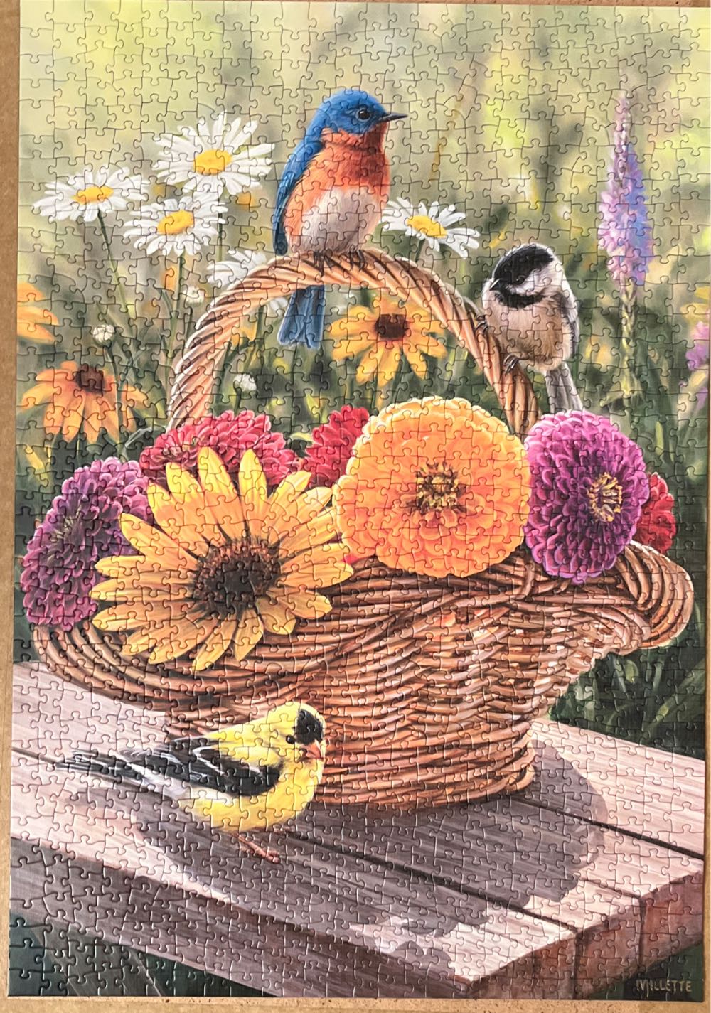 Cobble Hill Piece Puzzle Summer Bouquet Sample Poster Included - Cobble Hill puzzle collectible [Barcode 625012402057] - Main Image 2