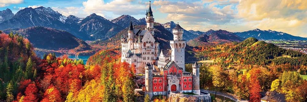 Eurographics: Neuschwanstein Castle In Autumn - Eurographics puzzle collectible [Barcode 628136654449] - Main Image 2