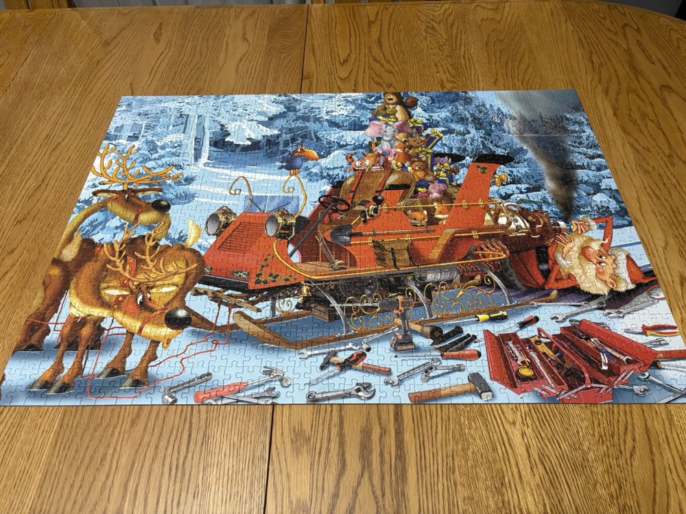 Sleigh Repair - Piatnik puzzle collectible [Barcode 9001890556647] - Main Image 4