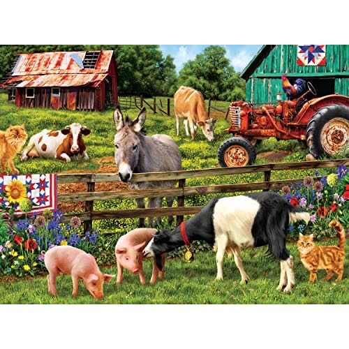 A Day On The Farm - K I Puzzles puzzle collectible [Barcode 773392026315] - Main Image 1