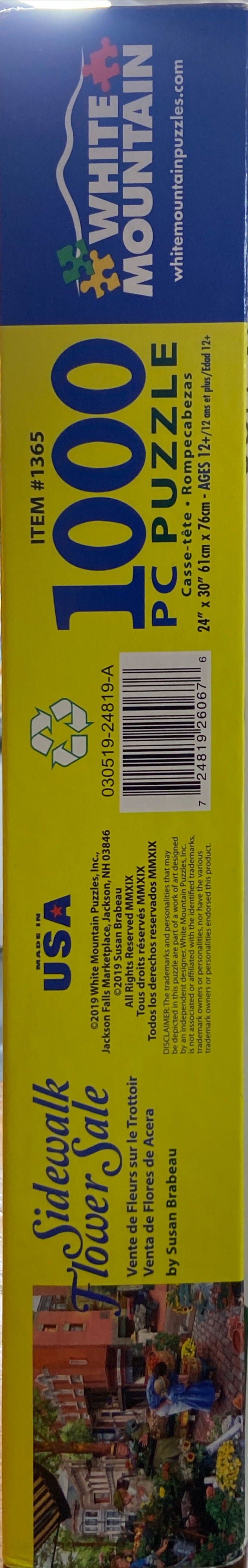Sidewalk Flower Sale - White Mountain puzzle collectible [Barcode 724819260676] - Main Image 3
