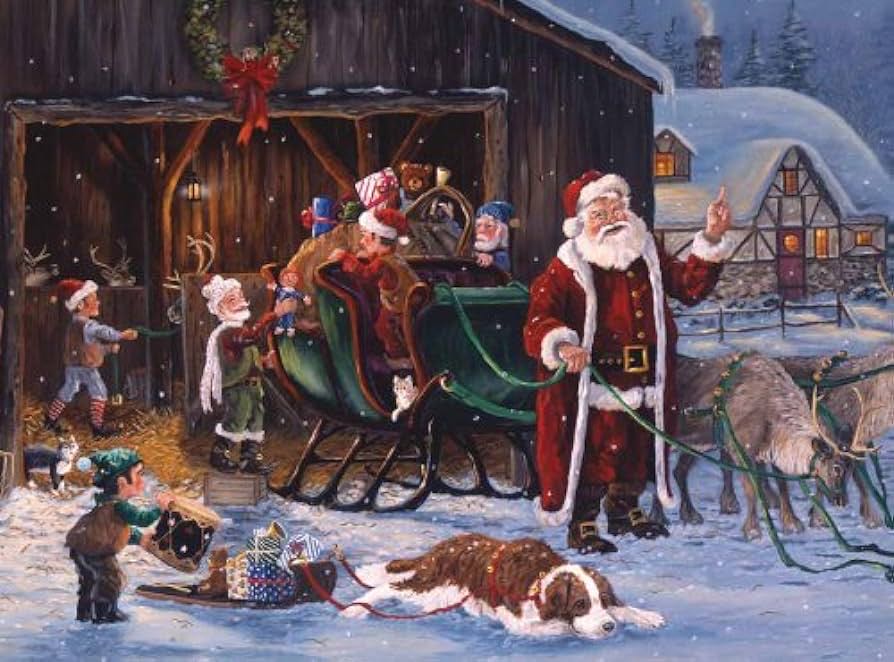 Packing Santa’s Sleigh - Falcon de luxe puzzle collectible [Barcode 8710126110164] - Main Image 2