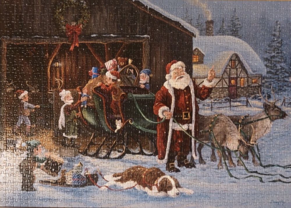 Packing Santa’s Sleigh - Falcon de luxe puzzle collectible [Barcode 8710126110164] - Main Image 3