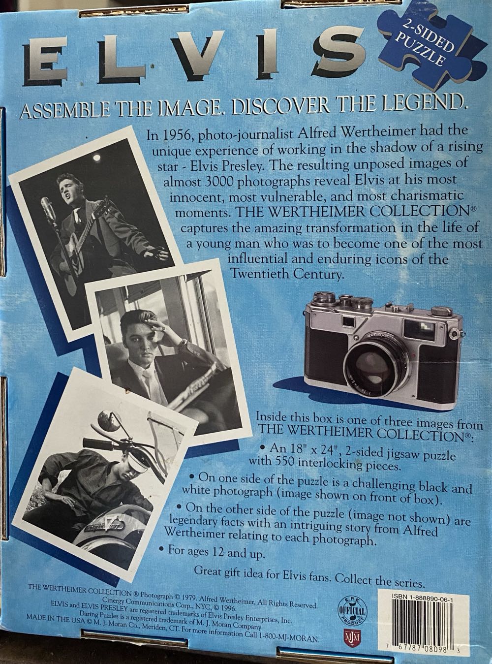 Elvis Presley The Wertheimer Collection 550 Pieces New Sealed 2 Sided Sealed New - Daring puzzle collectible [Barcode 767787080983] - Main Image 2