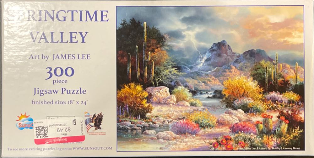 Springtime Valley - SunsOut puzzle collectible [Barcode 796780180178] - Main Image 2