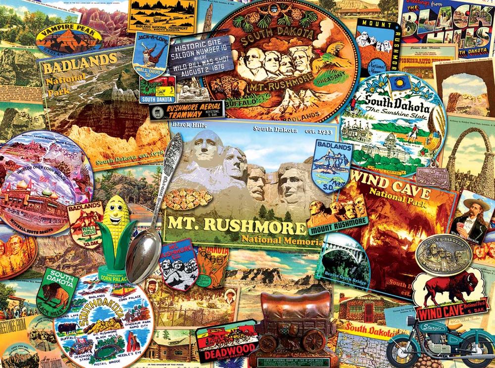 The Show Me State: South Dakota - SunsOut puzzle collectible [Barcode 796780700765] - Main Image 2