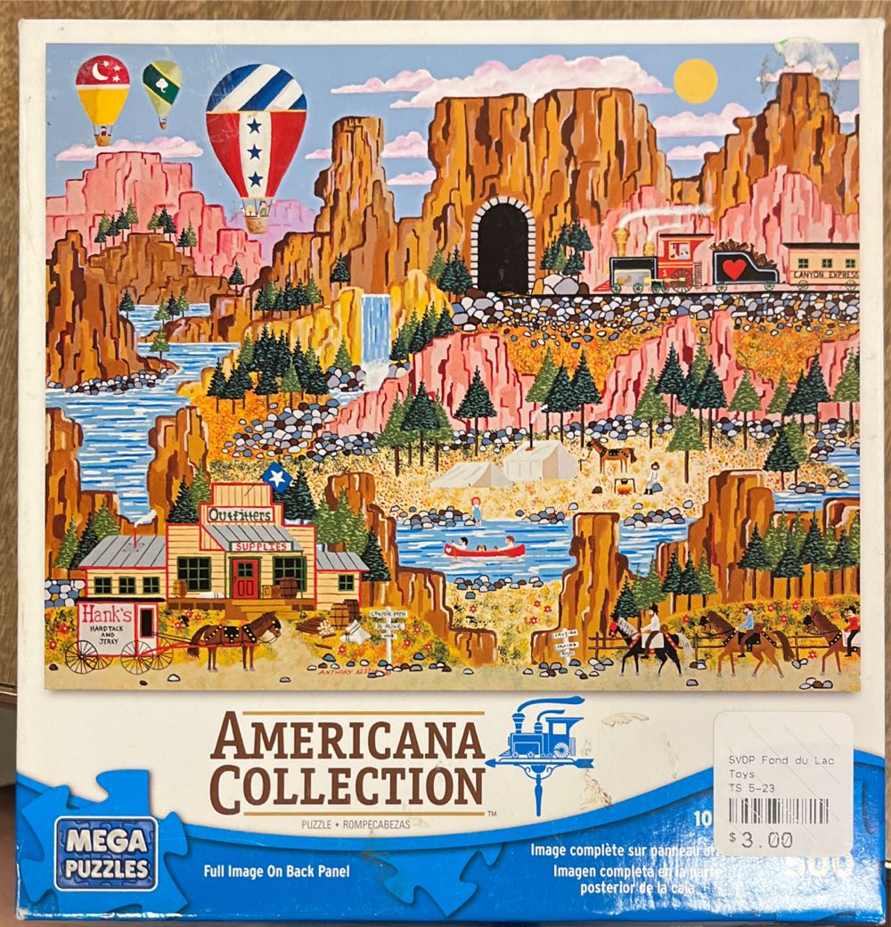 Canyon Express - Mega Puzzles puzzle collectible [Barcode 072348505561] - Main Image 1