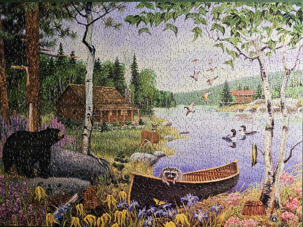 Afternoon At The Lake - Karmin International puzzle collectible [Barcode 773392073623] - Main Image 2