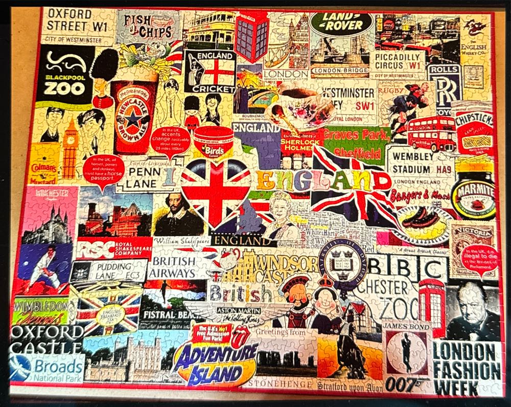 I Love England - White Mountain puzzle collectible - Main Image 2