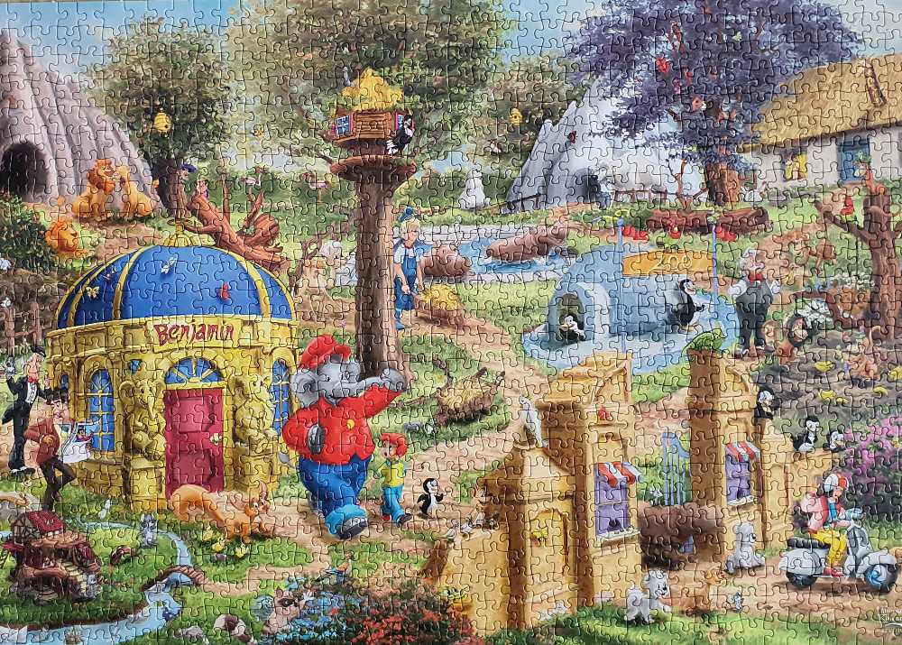 Benjamin Blümchen - A Day At The Neustädter Zoo - Schmidt puzzle collectible [Barcode 4001504584238] - Main Image 2