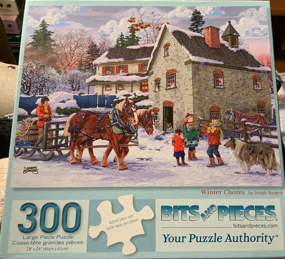 BAC Winter Chores - Bits & Pieces puzzle collectible [Barcode 192949034892] - Main Image 2