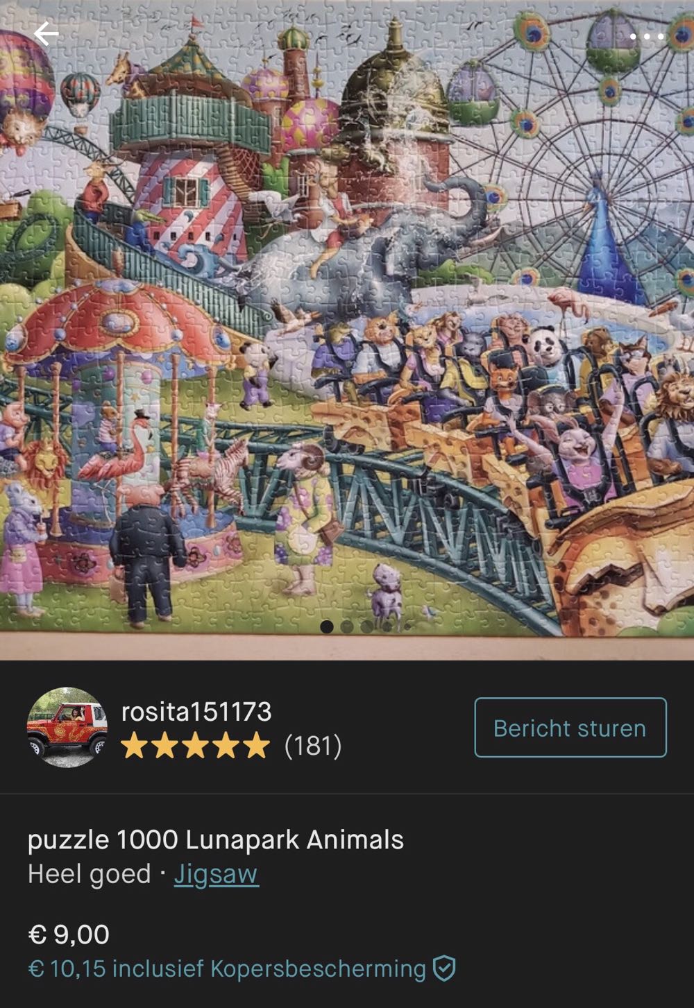 Lunapark Animals / Animal Paradise - Little One/ jigsaw Puzzle puzzle collectible - Main Image 4