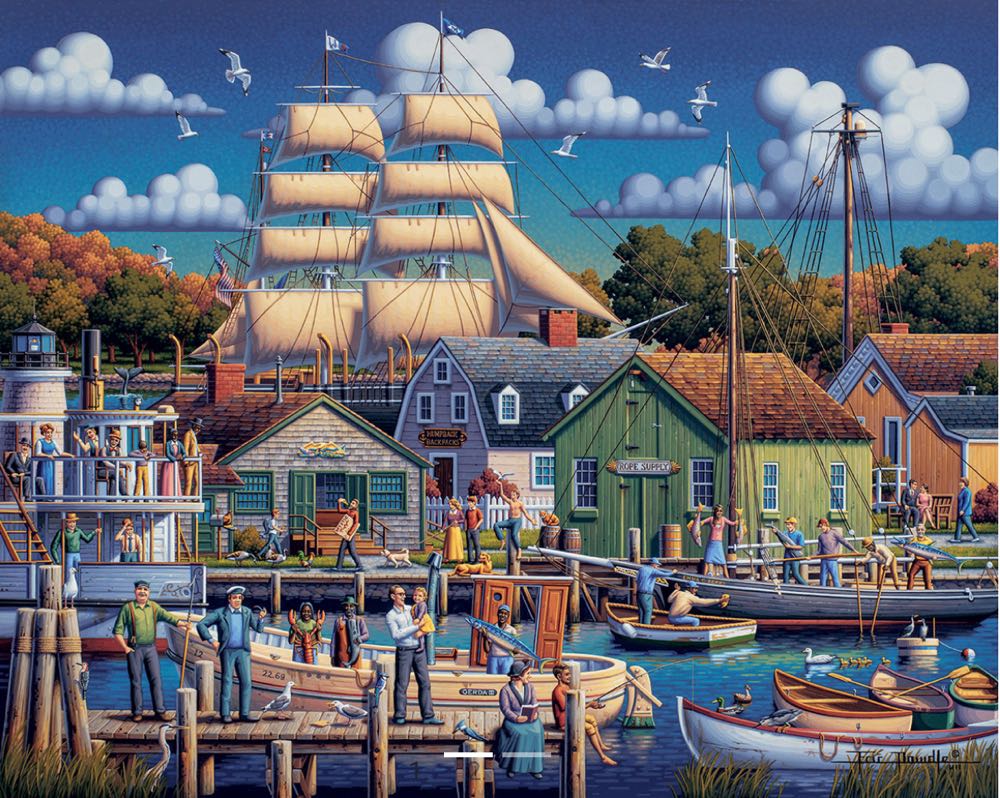 Mystic Seaport - Dowdle puzzle collectible [Barcode 072348505721] - Main Image 2